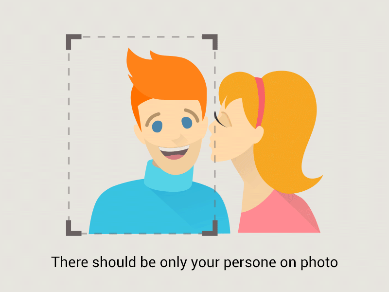 Terms of photo uploading on dating service crop illustrations material people pics selfie