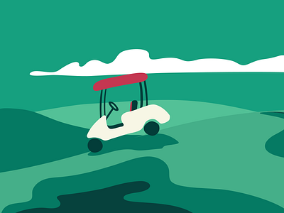 Partners Part1 car golf illustration web