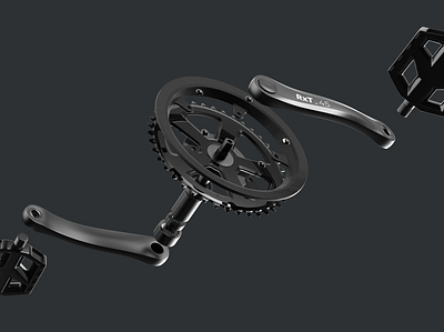 Mountain Bike Pedal 3D Model 3dmodeling animation industrial product render