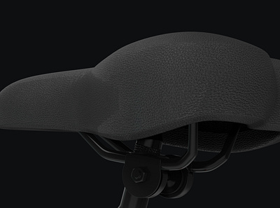 Leather Seat of bike 3d 3dmodeling animation design mapping product