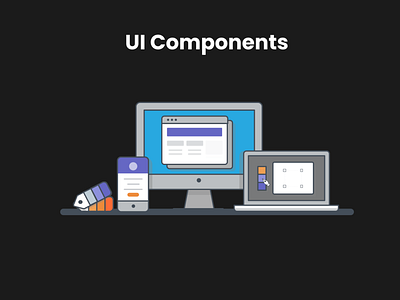 UI Components design typography ui ux