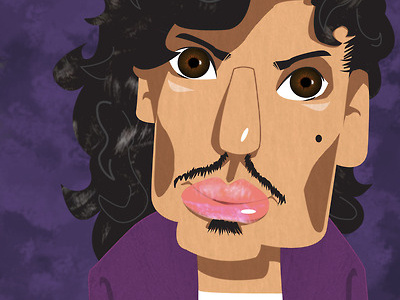 Prince Rogers Nelson character design illustration portrait