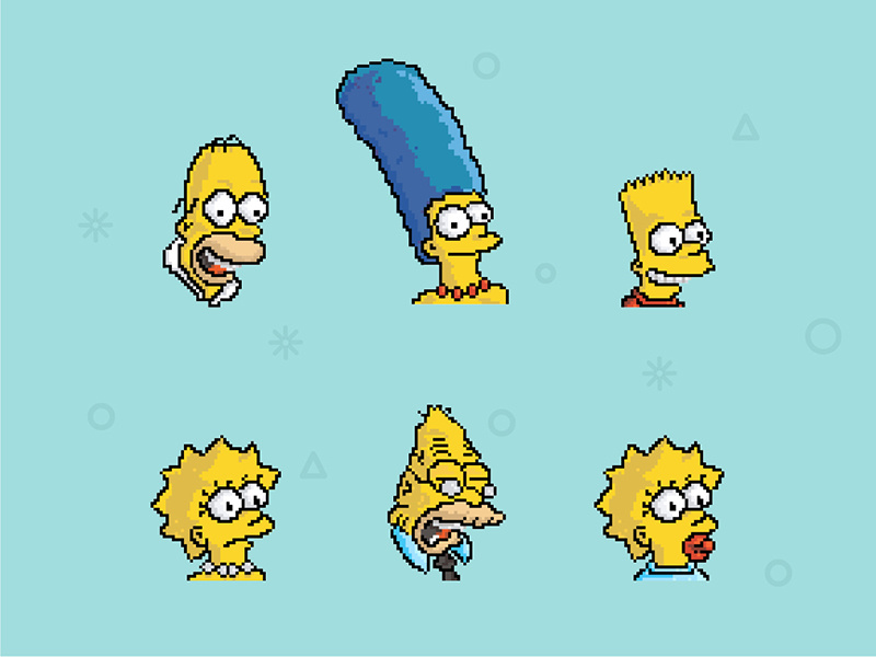 Simpsons by mosser on Dribbble