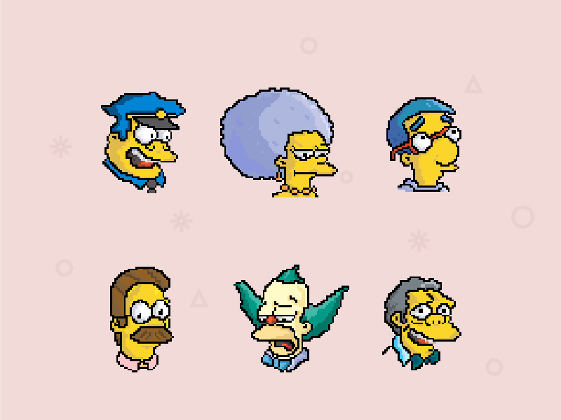 Simpsons Raster Image Simpsons2 by mosser on Dribbble