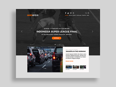 Header Concept - JakartaHectic.id first shoot header concept web news web portal website