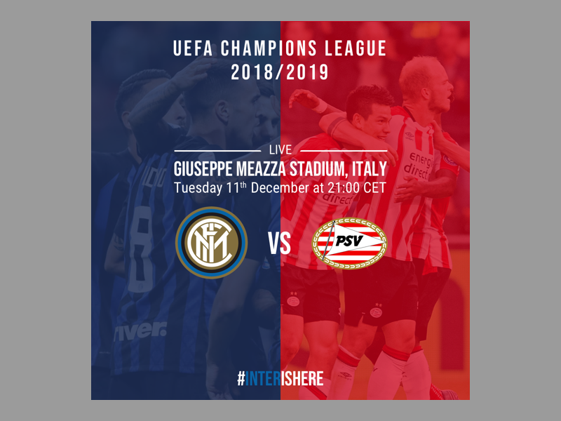 Inter Psv football design soccer design instagram banner instagram feed instagram