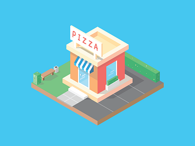 Isometric Cafe