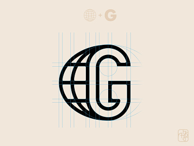 Globe G globe identity letter lines logo logotype