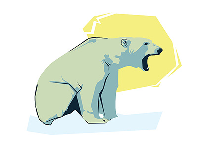 Polar Bear illustration polar bear white wip