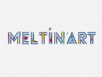 Meltin'Art abstract colors logo type