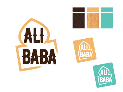 ALI BABA identity logo oriental