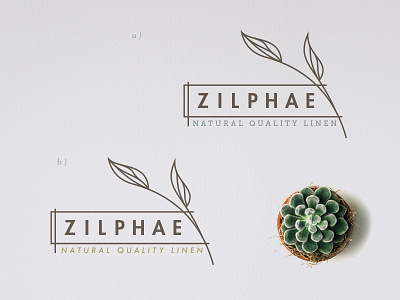 Zilphae illustration logo plants simplify