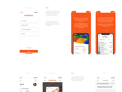 Factory app animation figma interface mobile ui ux