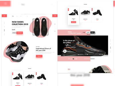 Shoes Landing Page Design