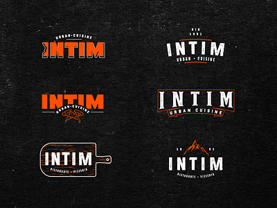 Intim Pizza-Restaurant place Ideation 3 brand and identity branding design logo photoshop pizza pizza logo typography