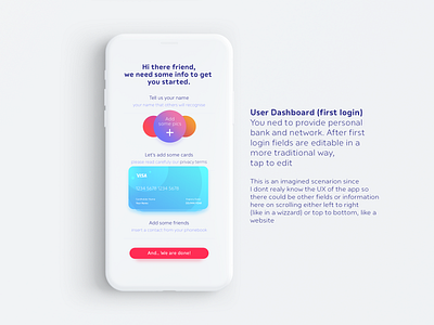 Payment app pitch app design banking credit card management app ui