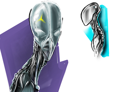 Alien Concept study alien caracter concept design illustration