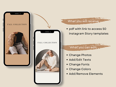 Boho Instagram Post Template For Small Business Canva, Branding