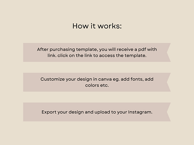 Boho Instagram Post Template For Small Business Canva, Branding