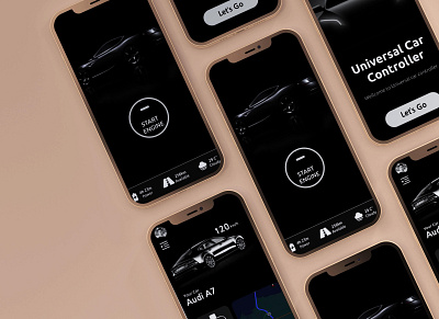 Universal Car Controller UVC app design application design car app graphic design ui ui design uiux user interface user interface design ux design