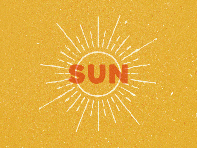 Sun illustration texture