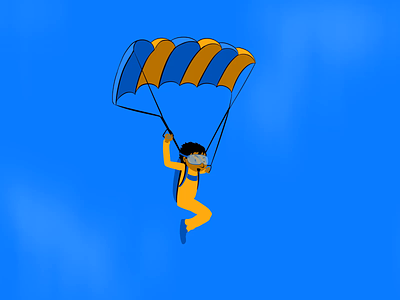 skydive loop animation falling frame by frame invite loop parrachute skydive skydiving