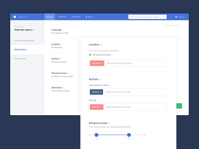 Mediatoolkit Edit Global Filters