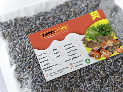 Zukies Food package label design