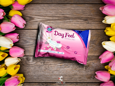 DayFeel Sanitary pad package design african clean design female product graphic design package branding packaging packaging design pad product branding product packaging sanitary pad