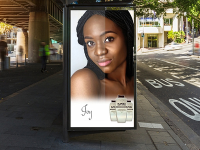 Outdoor poster cosmetics product advert