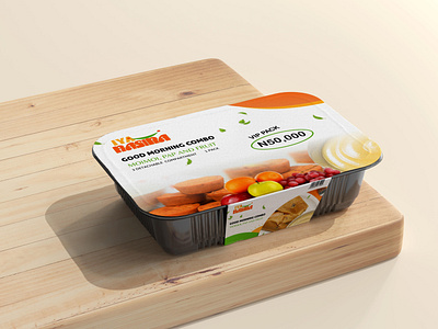 Combo breakfast meal packaging design