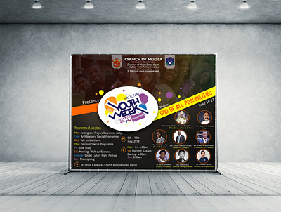 Church of Nigeria banner advert design banner banner ad banner design branding church banner design graphic design outdoor banner poster design religion youth banner