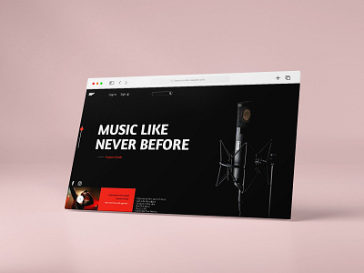 Music Like NB Website header Sample design graphic design home page landing page music website ui uiux website website banner website design website development