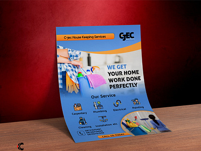 Cjec cleaning service flyer design advert design flyer flyer design graphic design poster poster design