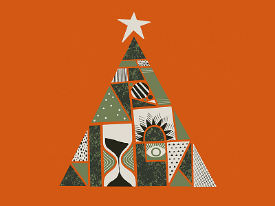Christmas Tree card christmas design holidays illustration patterns