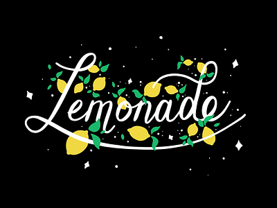 Lemonade beyonce design hand lettering illustration lemonade