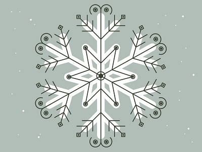Let It Snow christmas design holidays illustration snow snowflakes vector