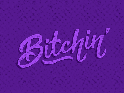Bitchin’ design lettering procreate typography