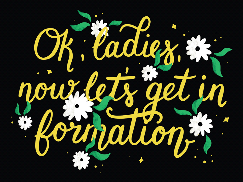 Lemonade art lyrics beyonce typography illustration design