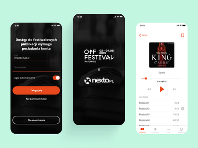 NEXTO app design ui ux