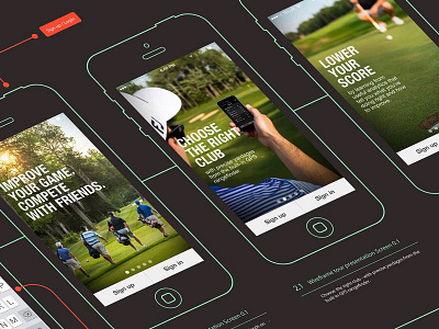 Foursum Golf (Onboarding) app design app ui ui design ux design