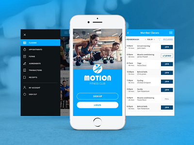 Gym UX/UI app design app development ui ux