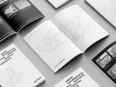 Mapas Informativos | estética minimalista architecture book cover design editorial graphic design layout map maps photography porto portugal portuguese spreads typography