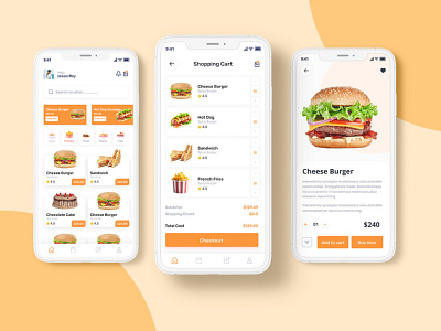 Food Delivery App app design graphic design ui ux