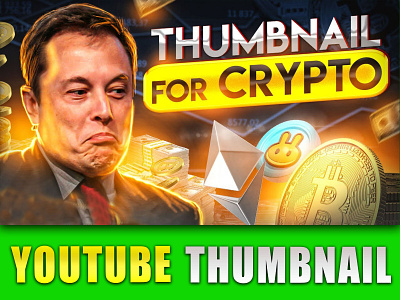 Youtube Thumbnail For CRYPTO design