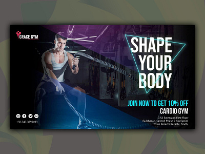 Social Media Design For GraceGYM design