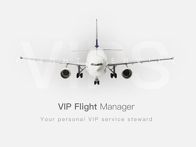 VIP Flight Manager App UI design flight manager