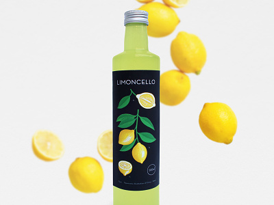 Limoncello botanical diagram drink flora food lemon limoncello packaging plants vodka