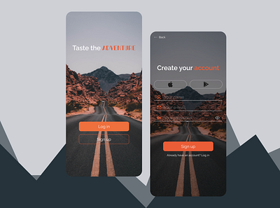 Sign up - DailyUI #001 app design ui