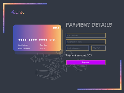 Daily UI #002 - Credit Card Checkout app design ui